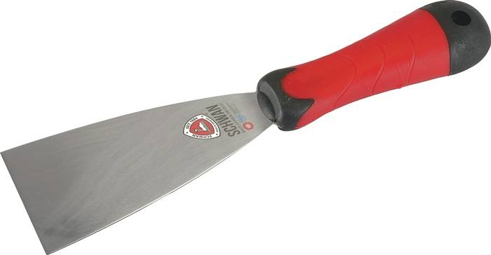 Malerspachtel B.60mm pol.Softheft rostfr.Stahl SCHWAN