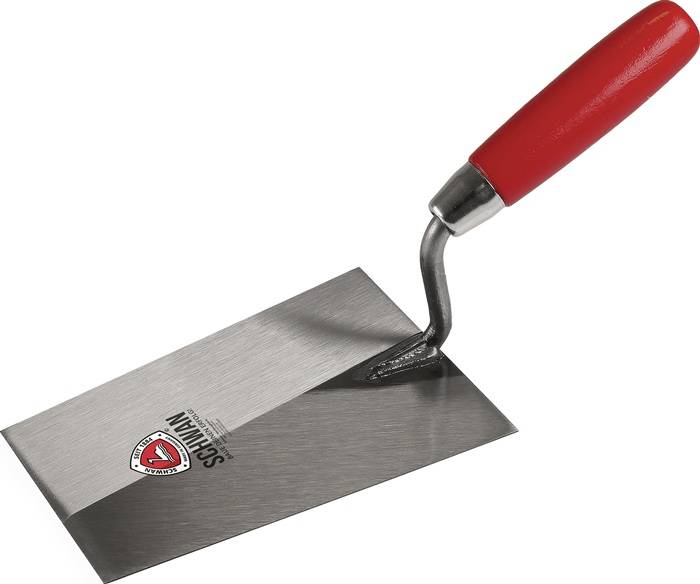 Tiroler Maurerkelle L.295mm B.115mm Holzheft,grader Hals gehärteter STA SCHWAN