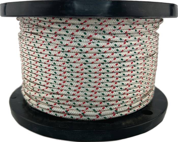 Anwerfseil Seilrad-D.5mm weiß KF grün/rot m.ME OVERMANN