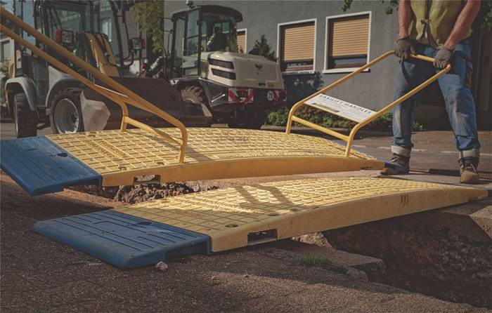 Grabenbrücken-Set 23/05 o.Endst. L.2300mm B.1800mm 44 t SMC/Metall/HDPE G.1128kg