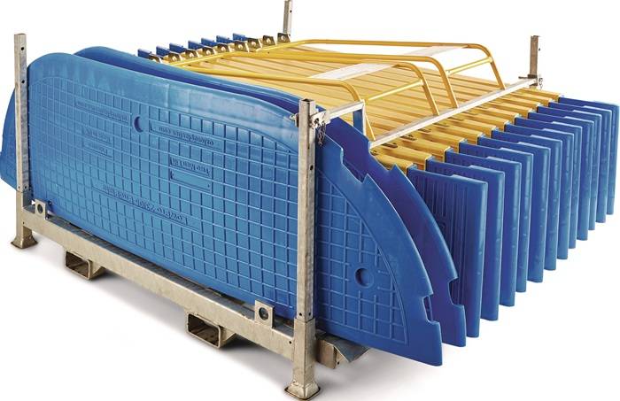 Grabenbrücken-Set 23/05 o.Endst. L.2300mm B.1800mm 44 t SMC/Metall/HDPE G.1128kg