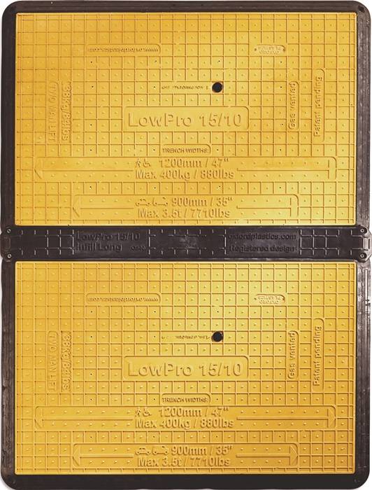 Grabenabdeckung LowPro® 15/10 b.0,90m B.L.1500mm B.1000mm 3,5 t