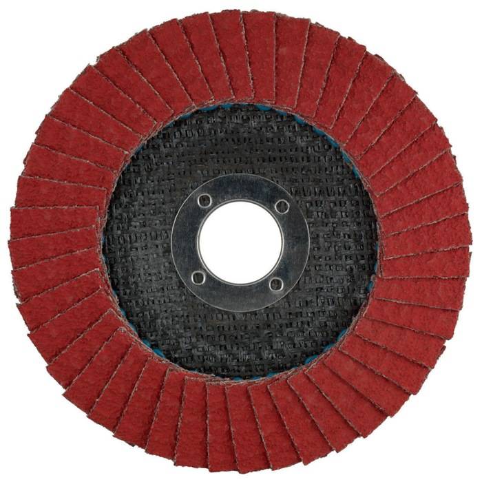 Fächerscheibe PREMIUM CERAMIC D.125mm K.40 gekr.Rostfreier STA CA TYROLIT