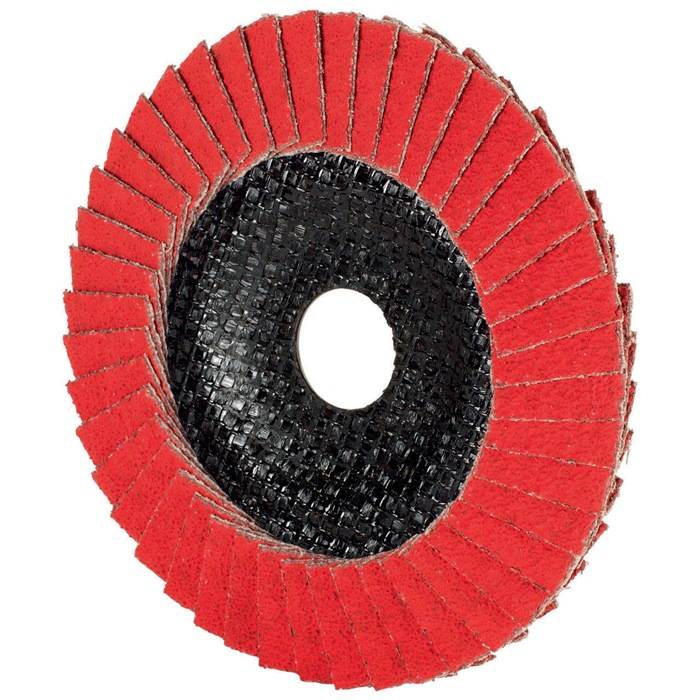 Fächerscheibe PREMIUM CERAMIC D.125mm K.40 gekr.Rostfreier STA CA TYROLIT