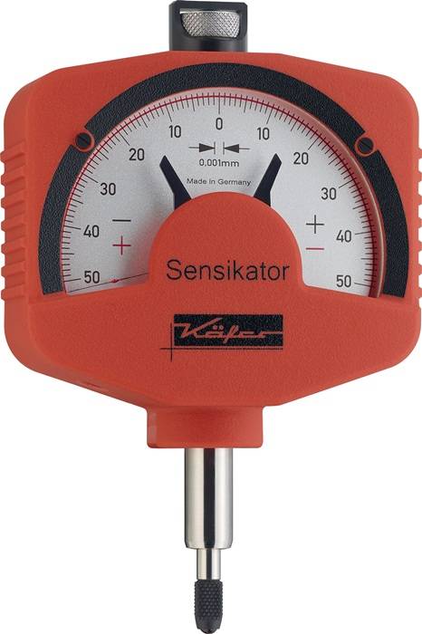 Feinzeiger Sensikator 0,1mm Abl.0,001mm m.Stoßschutz m.Prüfprotokoll KÄFER