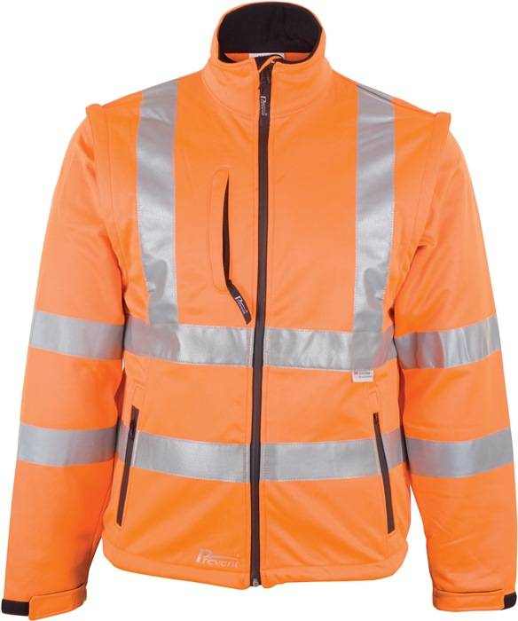Warnschutz-Softshelljacke Gr.S orange PREVENT