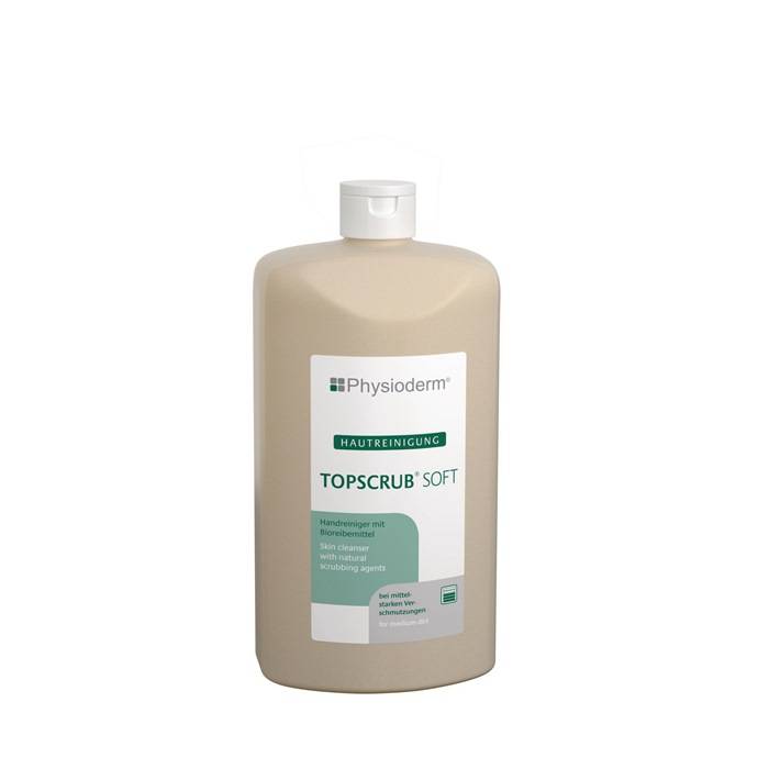 Handreiniger TOPSCRUB® SOFT 500ml mikroplastikfrei 500ml Hartflasche PHYSIODERM