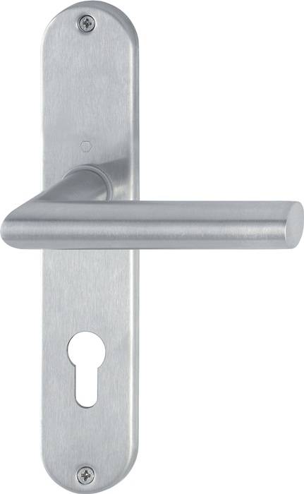 Langschildgarnitur Ams.E1400Z/302 VA F69 PZ 72mm HOPPE