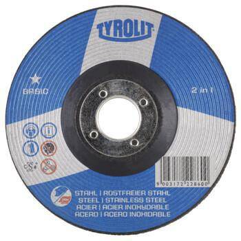 Schruppscheibe BASIC D125xS6mmKörnung 30 gekr.2in1 Bohr.22,23mm TYROLIT