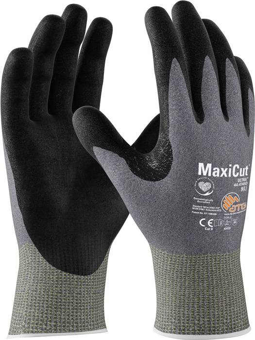Schnittschutzhandschuhe MaxiCut® Ultra™ 44-4745D Gr.10 hellgrau/schwarz EN 388