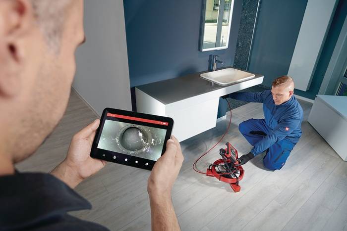 Inspektionskamera ROCAM mini HD-Set AMP Kamerakopf-D.25mm Kabel-D.7mm 0-110mm