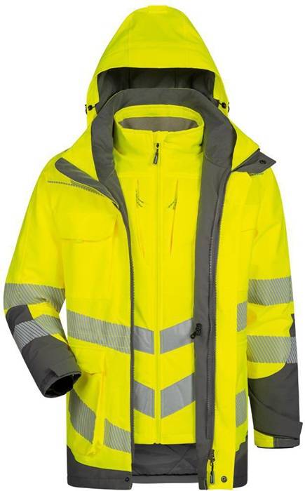 Warnschutzparka ARWID Gr.L gelb/grau ELYSEE