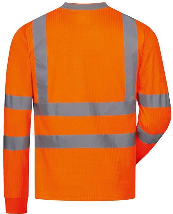 Warnschutz-Langarm-T-Shirt NEVIO Gr.L orange SAFESTYLE
