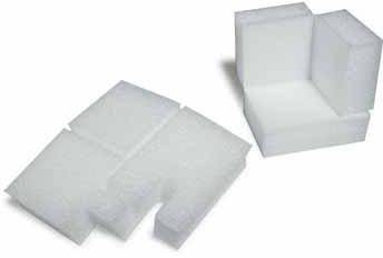 Eckenschutz Maße 95x95x95mm Schaumdicke 43mm PE-Schaum TRANSPAK