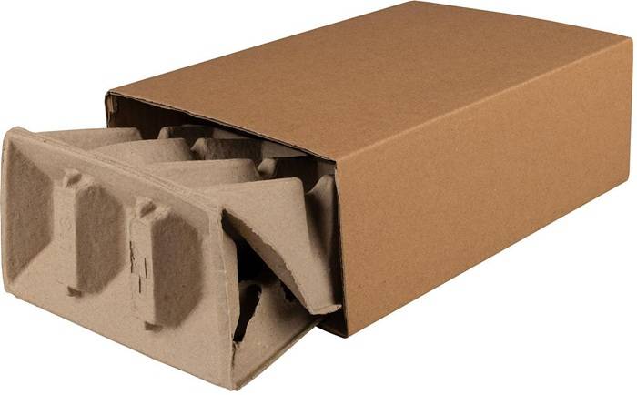 Polsterbox L-BOXeco basic Maße 300x200x100mm Noppenhöhe 40mm TRANSPAK