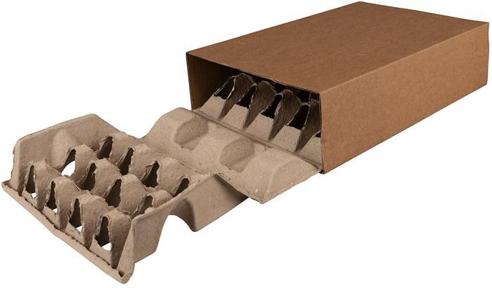 Polsterbox L-BOXeco basic Maße 357x241x90mm Noppenhöhe 45mm TRANSPAK