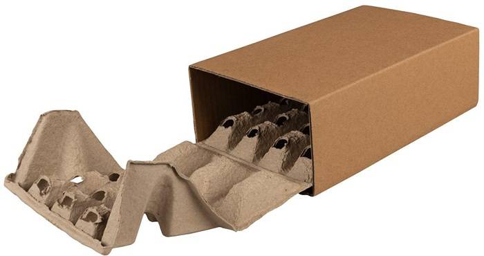 Polsterbox L-BOXeco basic Maße 250x150x80mm Noppenhöhe 25mm TRANSPAK