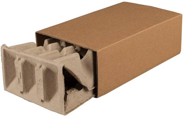 Polsterbox L-BOXeco basic Maße 250x150x80mm Noppenhöhe 25mm TRANSPAK