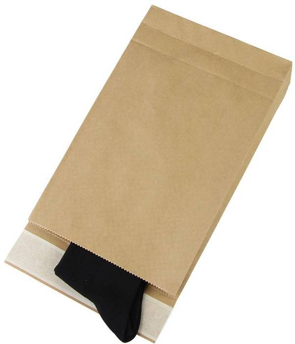 Polsterversandtasche Maße 260x70x410+50mm Kraftpapier braun SK TRANSPAK