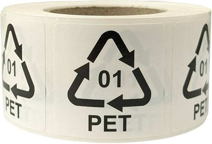 Etiketten f.Italien Maße 35x35mm Haftfolie weiß selbstklebend Aufdruck 01 PET