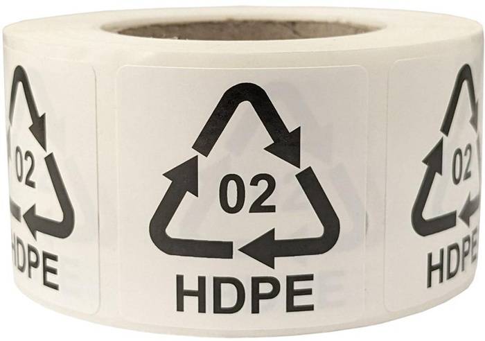 Etiketten f.Italien Maße 35x35mm Haftfolie weiß selbstklebend Aufdruck 02 HDPE