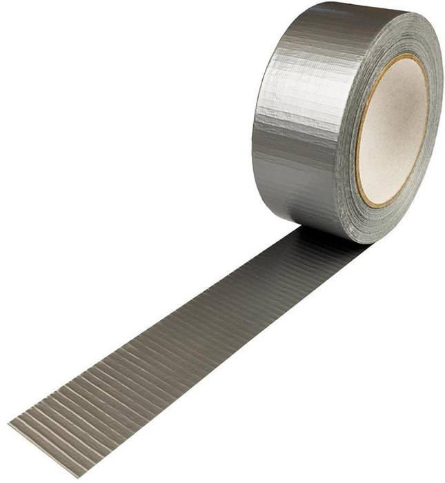 Gewebeband Breite 48mm Länge 50m PE-beschichtet silberfarben