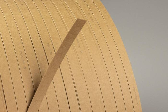 Umreifungsband Breite 12mm Länge 2000m Stärke 0,6mm Kraftpapier TRANSPAK