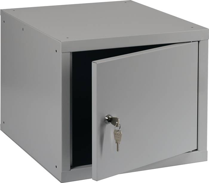 Schließfachschrank lichtgrau/lichtgrau H350xB400xT450mm 1 Abt.