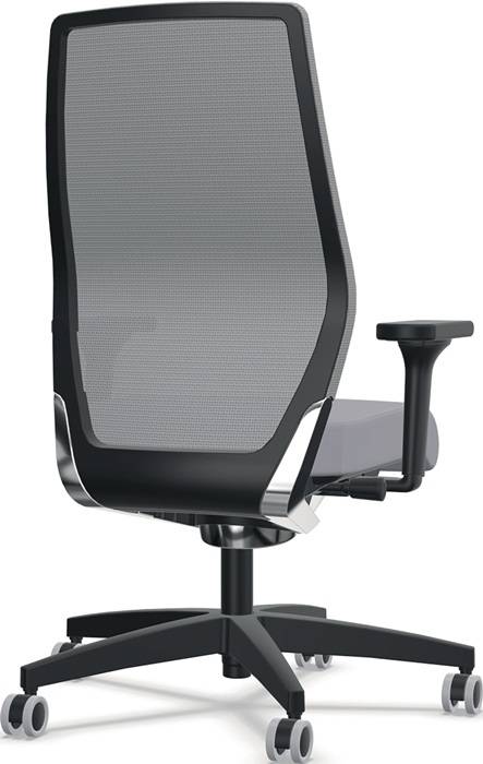Bürodrehstuhl m.Synchr.-Techn.schwarz tonal 400-520mm m.Lehnen Trgf.110kg ZÜCO