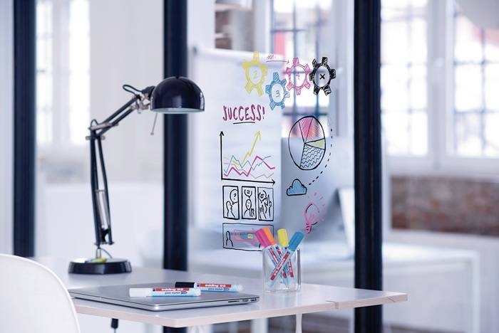 Glasmarker 95 schwarz Strich-B.1,5-3mm Rundspitze EDDING