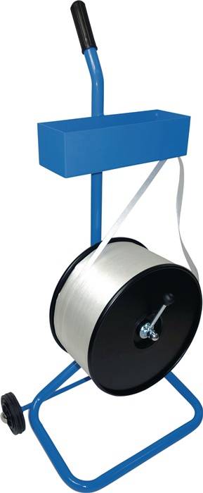 Bandabroller Umreifungsbänder fahrbar f.Kern-D.76mm