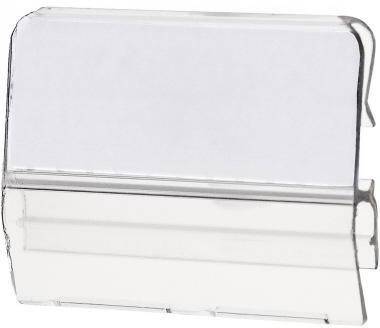 HAN Karteireiter 9001 35x15mm Hart-PVC transparent 10 St./Pack.