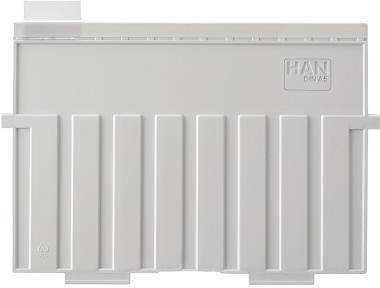 HAN Karteireiter 9001 35x15mm Hart-PVC transparent 10 St./Pack.