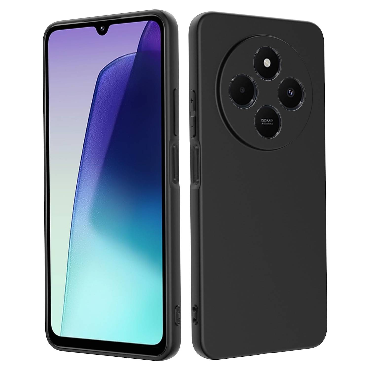 Für Xiaomi Redmi A4 5G Silikon TPU Schutz Hülle Cover Flexibel ultra dünn Schwarz