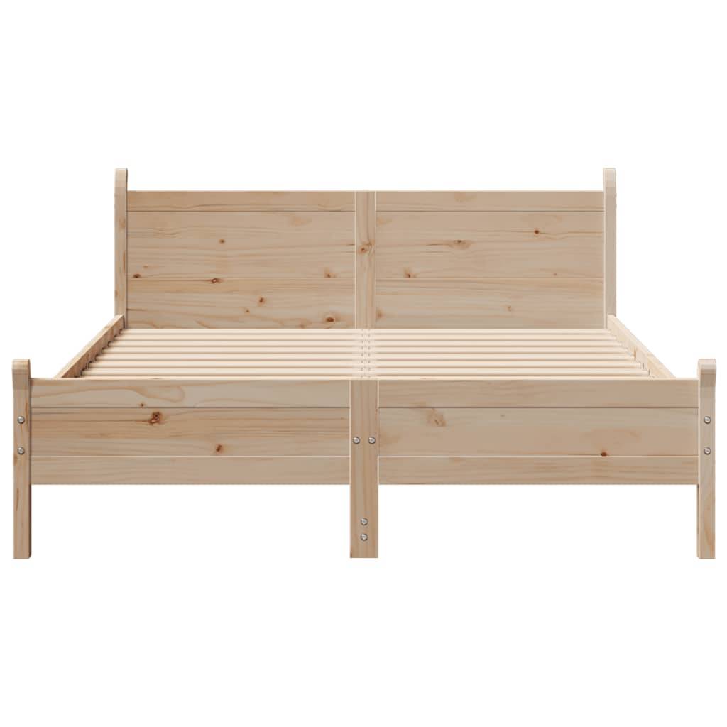 vidaXL Massivholzbett ohne Matratze 140x200 cm Kiefernholz