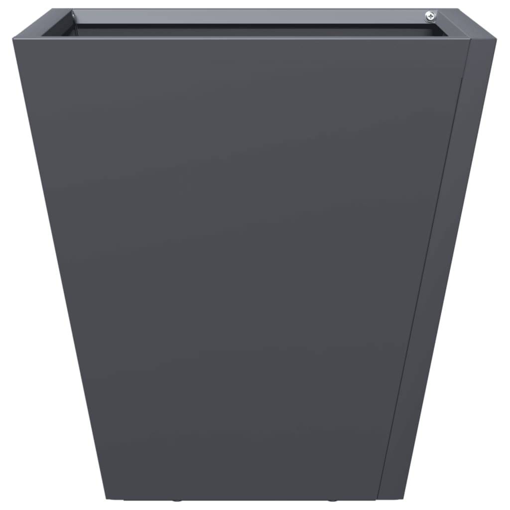 vidaXL Pflanzkübel Anthrazit 30x30x30 Stahl