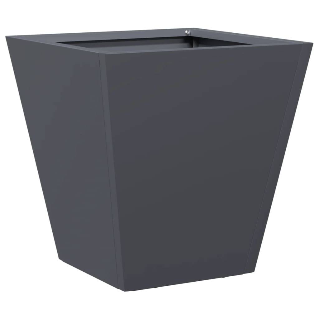 vidaXL Pflanzkübel Anthrazit 30x30x30 Stahl