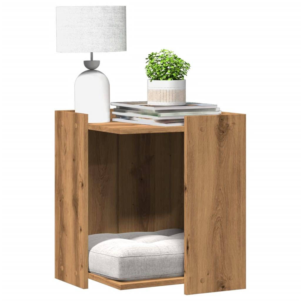 vidaXL Katzenklo Artisan-Eiche 42x42x51 cm Holzwerkstoff