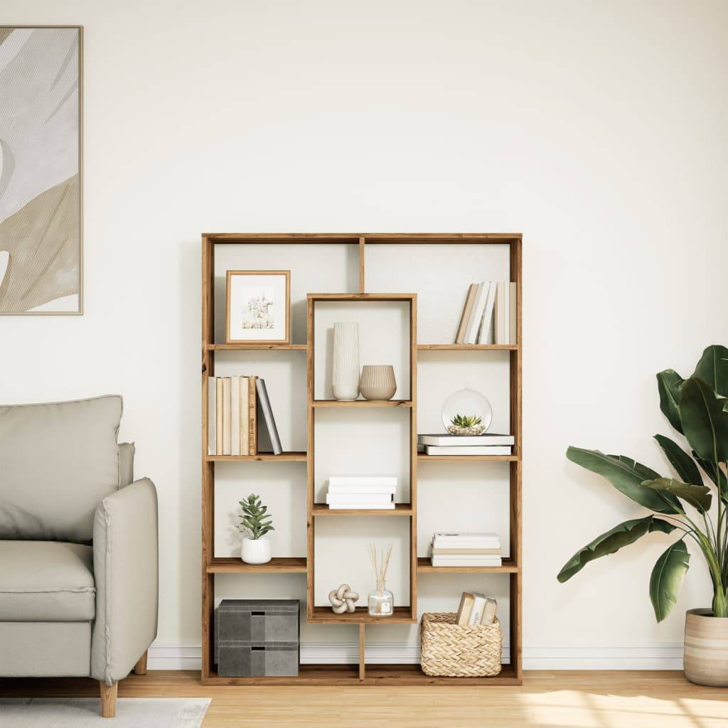 vidaXL Bücherregal Artisan-Eiche 102x29x143 cm Holzwerkstoff