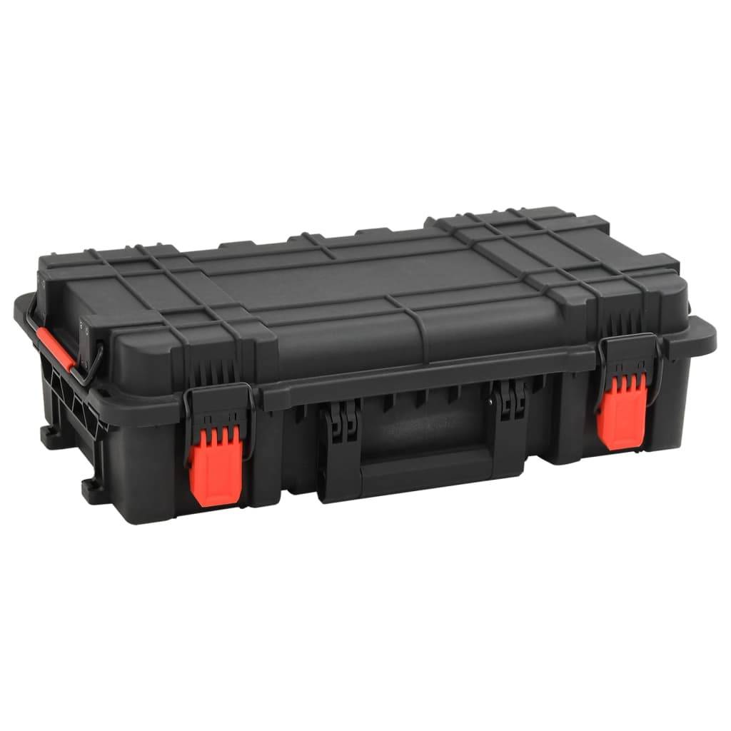 vidaXL Koffer für Flugreise Tragbar Schwarz 56,5x34x16 cm PP