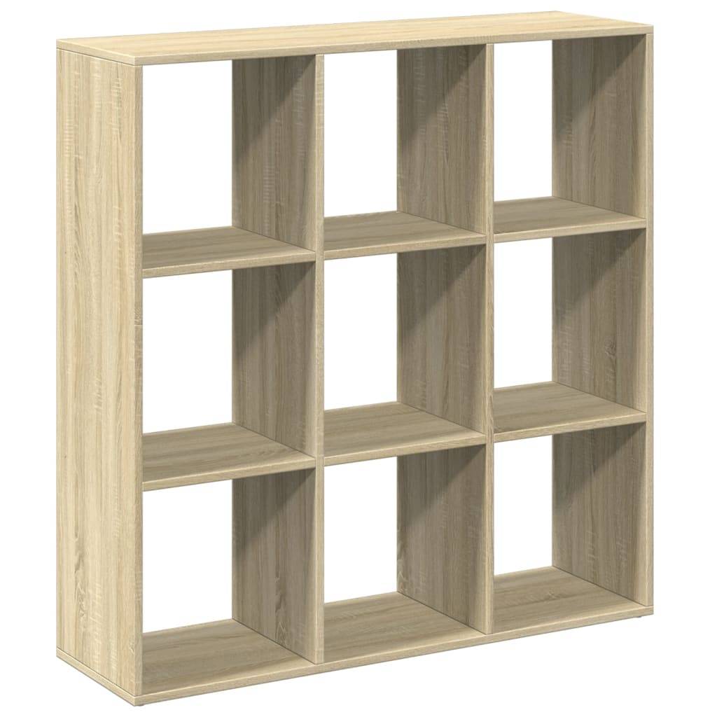 vidaXL Raumteiler-Bücherregal Sonoma-Eiche 102x29x103,5 cm