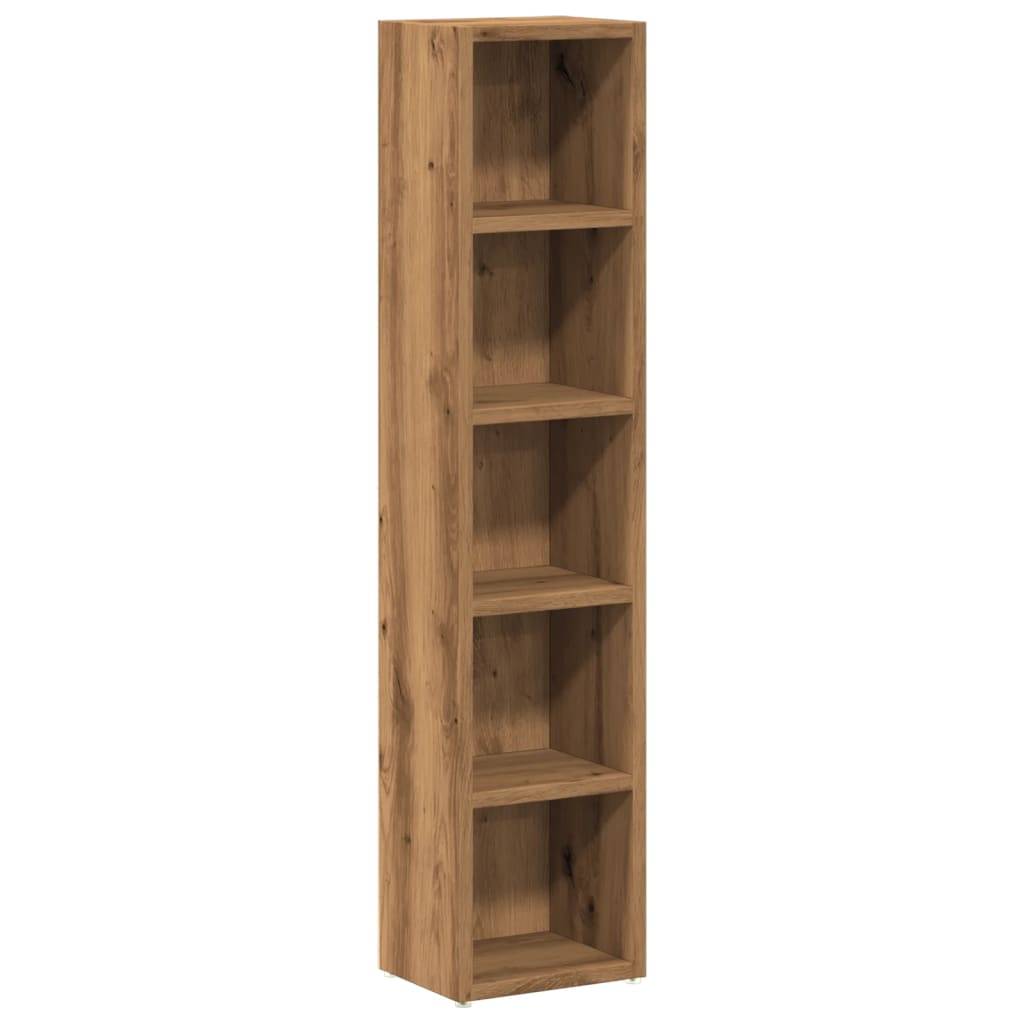 vidaXL CD-Regale 2 Stk. Artisan-Eiche 21x16x93,5 cm Holzwerkstoff