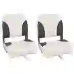 vidaXL Bootssitze 2 Stk. mit Hoher Rückenlehne Klappbar 41x36x48 cm vidaXL Bootssitze 2 Stk. mit Hoher Rückenlehne Klappbar 41x36x48 cm