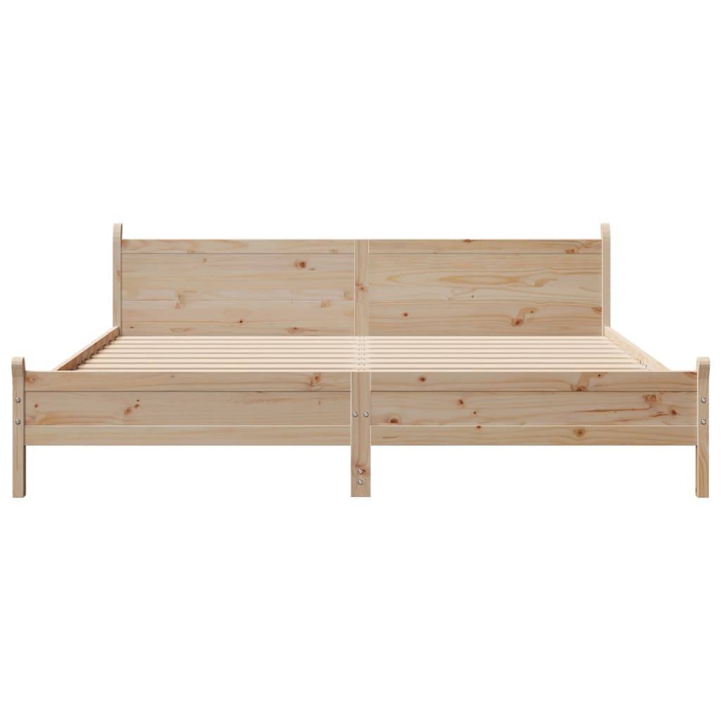 vidaXL Massivholzbett ohne Matratze 180x200 Kiefernholz
