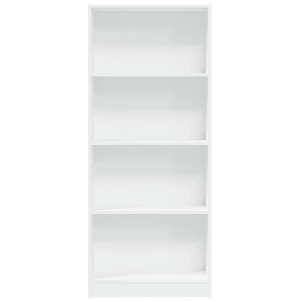 vidaXL Bücherregal Weiß 60x24x143 cm Holzwerkstoff