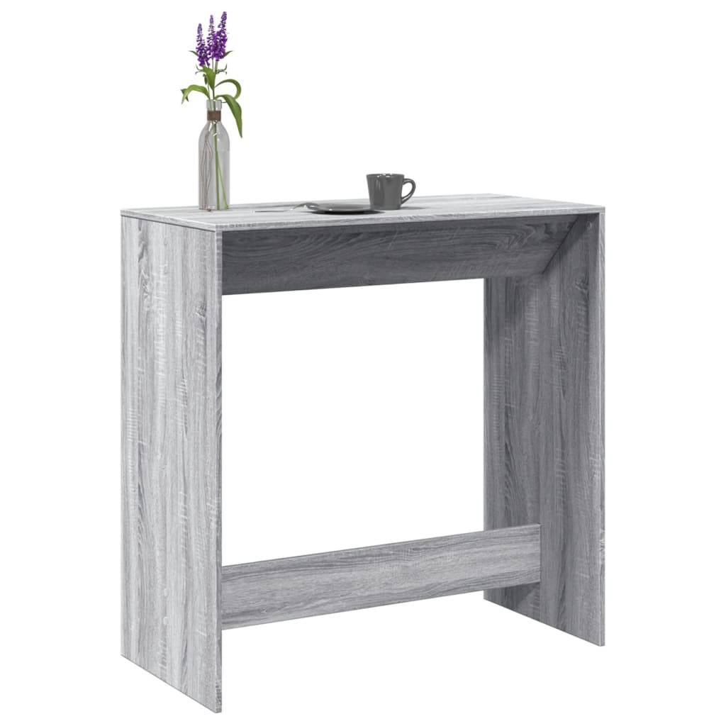 vidaXL Bartisch Grau Sonoma 102x50x103,5 cm Holzwerkstoff