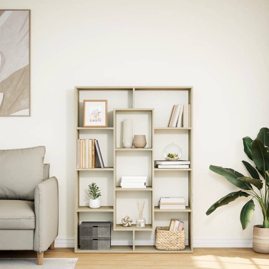 vidaXL Bücherregal Sonoma-Eiche 102x29x143 cm Holzwerkstoff