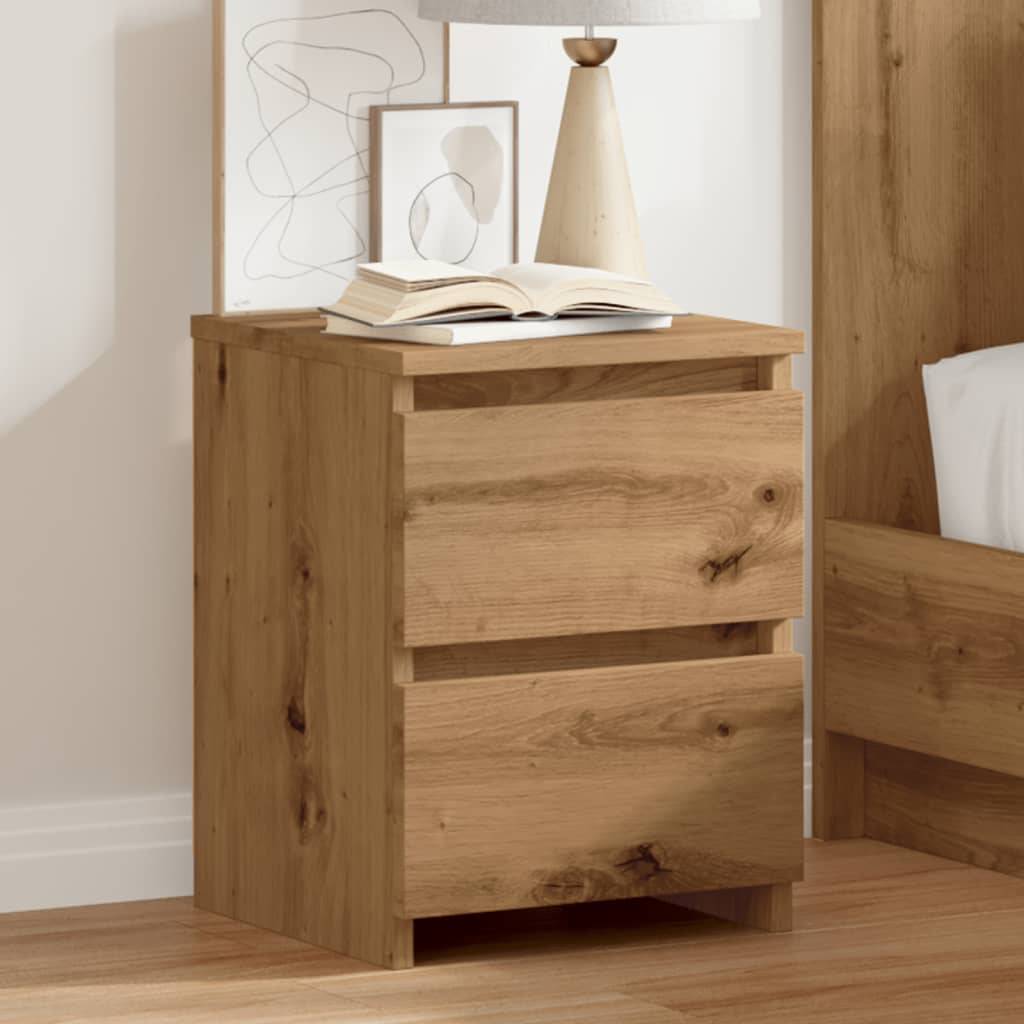 vidaXL Nachttisch Artisan-Eiche 30x30x40 cm Holzwerkstoff