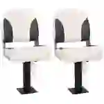 vidaXL 4-tlg. Bootssitz-Set Klappbar Niedrige Rückenlehne vidaXL 4-tlg. Bootssitz-Set Klappbar Niedrige Rückenlehne