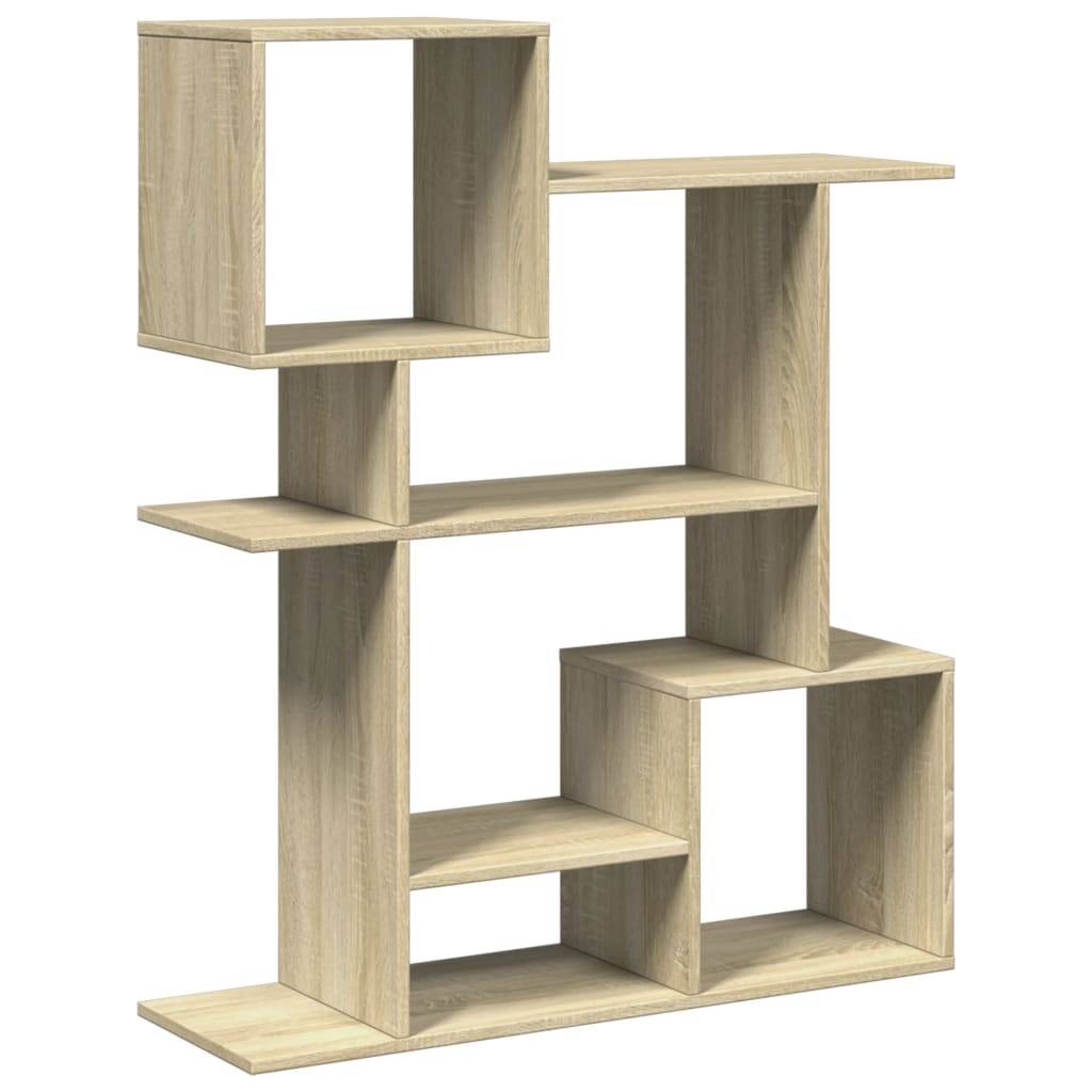 vidaXL Raumteiler-Bücherregal Sonoma-Eiche 92x29x112 cm Holzwerkstoff